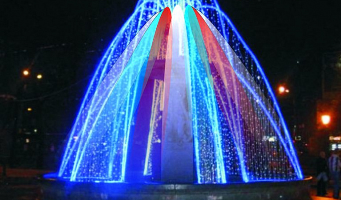 В Заволжском районе Твери к Новому году установят светодиодный фонтан за 933 тысячи рублей