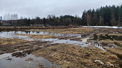 В Тверской области кладбище затопило водой