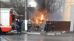На улице Благоева в Твери произошел пожар