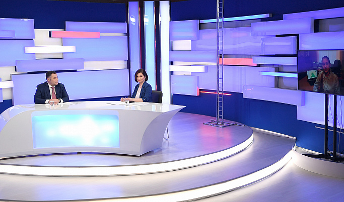 Губернатор Игорь Руденя выйдет в прямой эфир на «Вести Тверь»