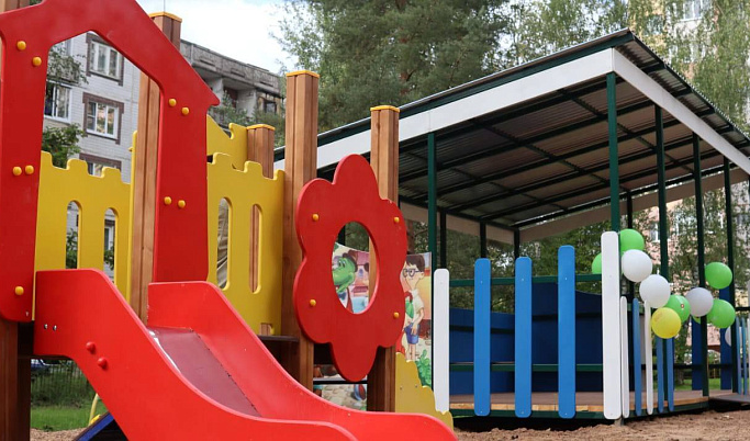 В 2024 году в 29 детских садах Тверской области установят новые игровые площадки