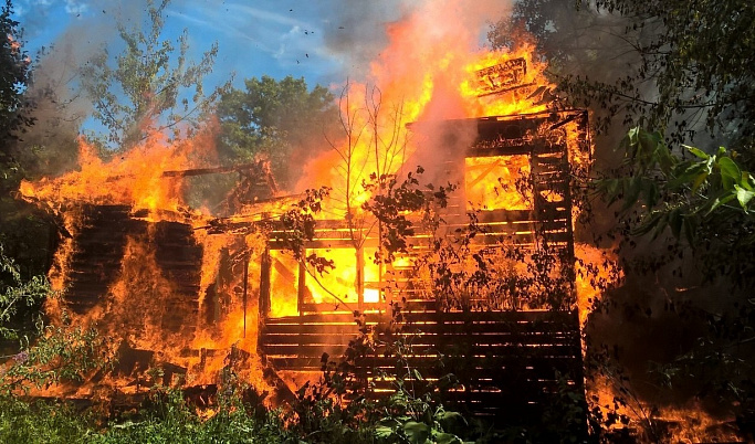 За час в Кимрах сгорел знаменитый деревянный модерн