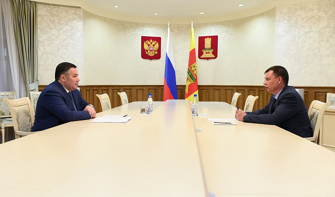 Игорь Руденя провел встречу с главой Спировского муниципального округа