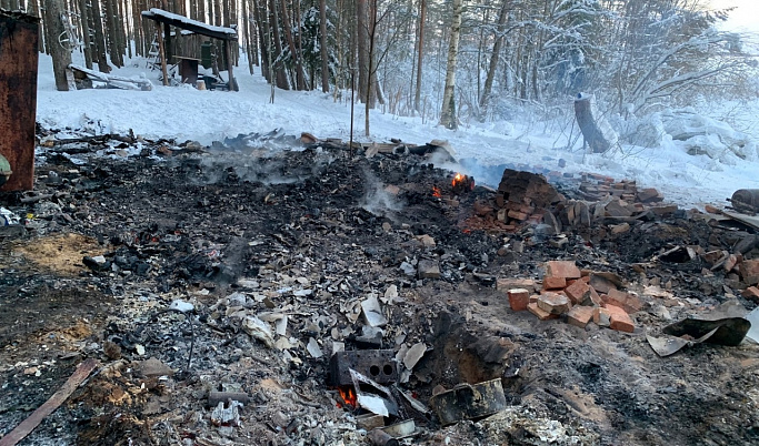 На месте тушения пожара в Тверской области обнаружили человеческие останки