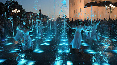 В Твери запустили световое и музыкальное сопровождения фонтана на Соборной площади