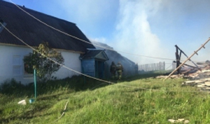 Пожар в Тверской области уничтожил шесть домов