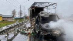 «Газель» сгорела после ДТП с фурой в Тверской области