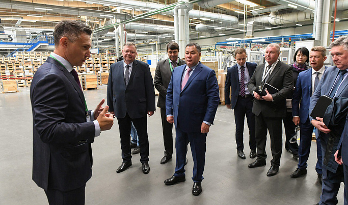 Игорь Руденя посетил в Твери импортозамещающие производства железнодорожных подшипников и кофе