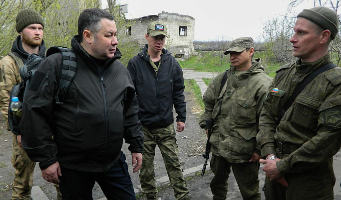 Накануне Пасхи губернатор Игорь Руденя побывал в прифронтовой зоне проведения специальной военной операции