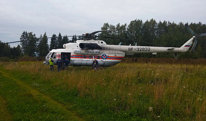 В Тверь вертолетом санавиации доставили пациентов из Максатихи, Бежецка и Андреаполя