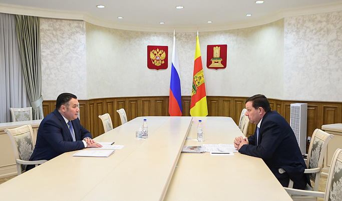 Игорь Руденя на встрече с Андреем Гусевым поставил задачи, связанные с газификацией Сонковского округа