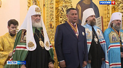 Патриарх Кирилл совершил чин освящения Спасо-Преображенского кафедрального собора в Твери
