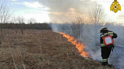 Более 35 загораний сухой травы зафиксировали с начала мая в Тверской области 