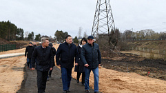 Губернатор Игорь Руденя побывал на строительной площадке Западного моста