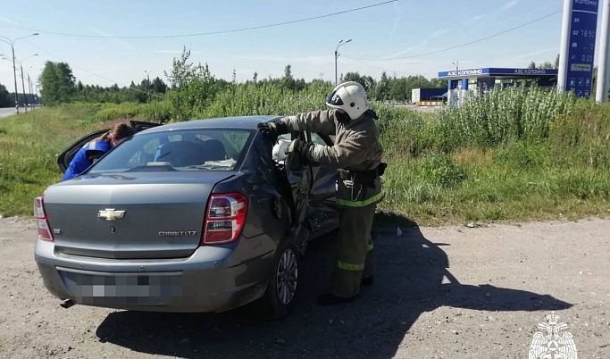 Спасателям пришлось извлекать женщину из авто после ДТП в Тверской области