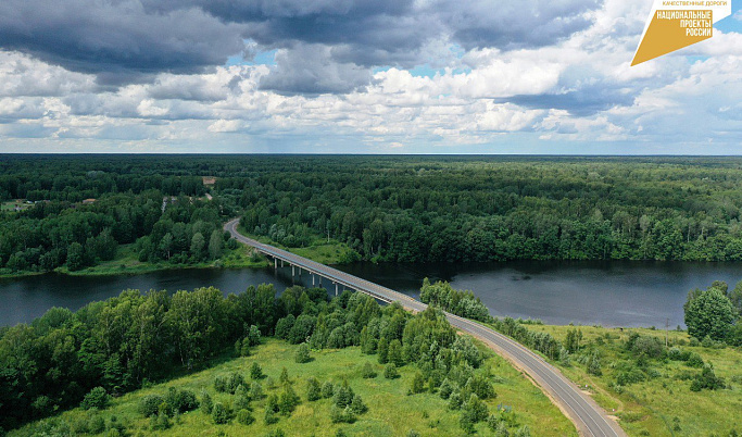 В Тверской области досрочно завершили ремонт дороги по нацпроекту «Безопасные качественные дороги»