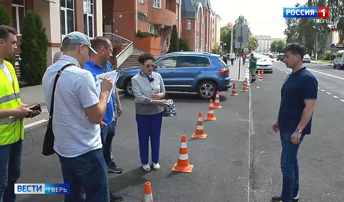 Ремонт участка Бежецкого шоссе и улицы Салтыкова-Щедрина проверили в Твери