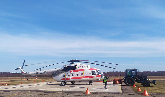 За сутки вертолёт санавиации дважды вылетал в Тверскую область