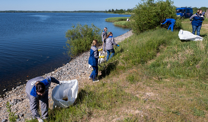 Калининская АЭС: более 5 тонн мусора убрали атомщики с береговой линии Удомельского водохранилища