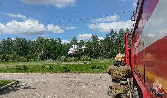 Вертолет санавиации доставил юного пациента в Тверь