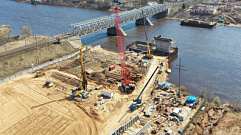 Игорь Руденя и Александр Тягунов проверили ход строительства Западного моста в Твери