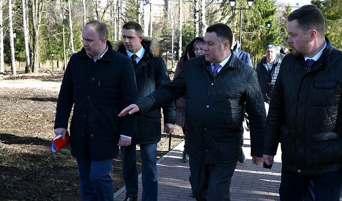 Игорь Руденя дал поручения по завершению благоустройства Обелиска во Ржеве