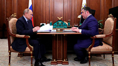 Владимир Путин обсудил с Игорем Руденей ход строительства Западного моста 