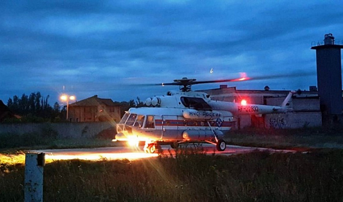 Вертолет санавиации доставил в Тверь маленького пациента