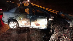 В Тверской области водитель погиб в полыхающем после ДТП автомобиле