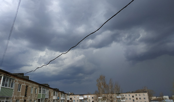 Дождь, гроза и ветер идут в Тверскую область