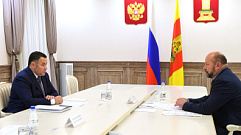 Игорь Руденя провел встречу с исполняющим полномочия главы Калининского района Сергеем Румянцевым