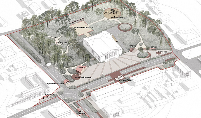 Архитекторы показали, какой видят городскую площадь Красного Холма