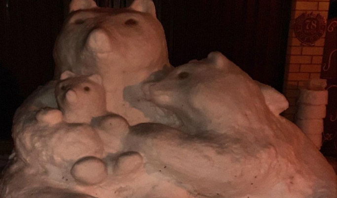 Житель Тверской области радует соседей снежными фигурами