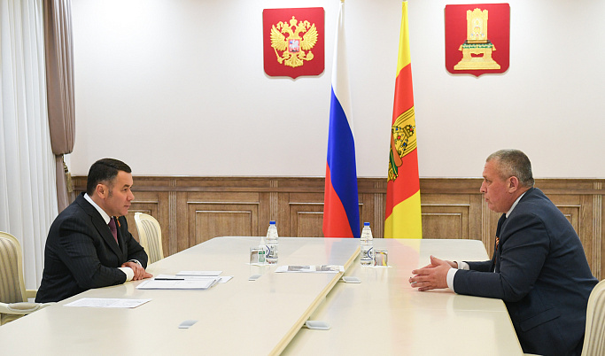 Игорь Руденя встретился с главой Кашинского городского округа Германом Баландиным