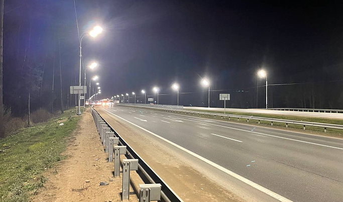 В Тверской области устроили линии освещения на 13 км федеральных дорог