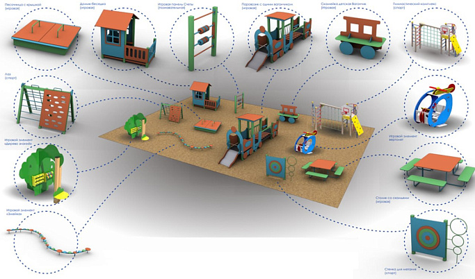 В 55 детских садах Тверской области установят детские уличные игровые комплексы