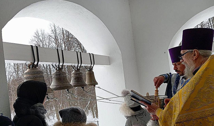 В старейшем храме Кимрского благочиния освятили колокола