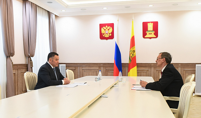 Губернатор Тверской области встретился с  главой Оленинского округа