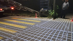 В Кимрском районе установили инновационные световые пешеходные переходы 