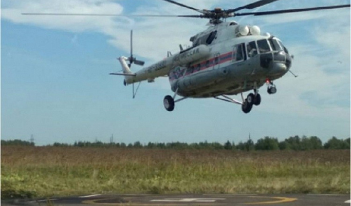 Вертолетом санавиации в Твери доставили пациентку из Ржева