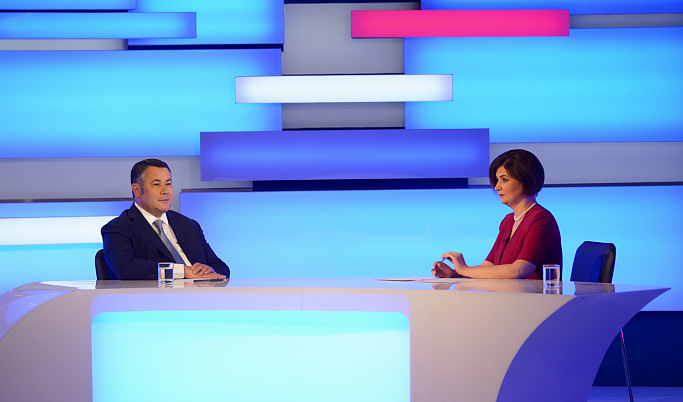 На телеканале «Россия 24» Тверь вновь состоится прямой эфир с губернатором Игорем Руденей