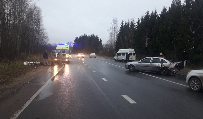 В ДТП на встречке в Тверской области пассажир получил рану уха и ушиб плеча