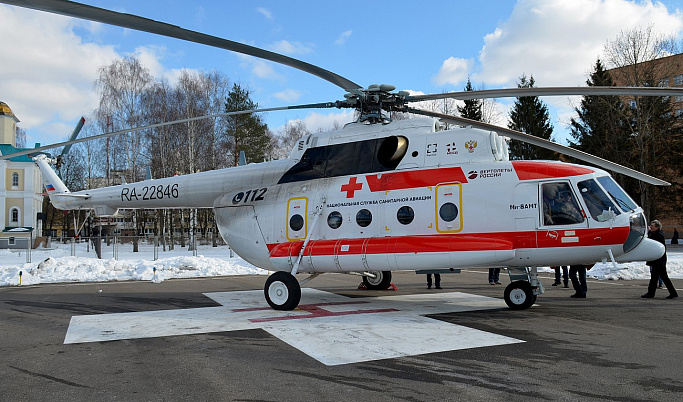 Вертолет тверской санавиации совершил вылет в Спировский район