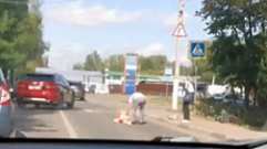 ДТП со сбитым пешеходом в Твери попало на видео