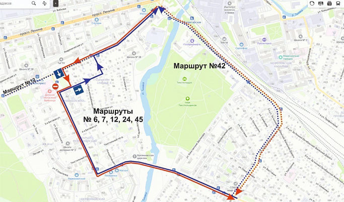 В Твери шесть автобусных маршрутов вернулись на прежние схемы движения