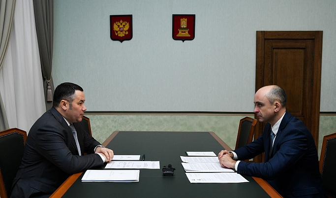 Игорь Руденя встретился с главой Нелидовского городского округа Владимиром Пашедко