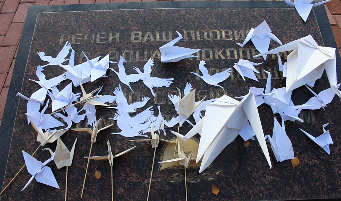 В Тверской области школьники и студенты принимают участие в патриотической акции «День белых журавлей»