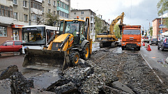 Работы на улице Горького в Твери идут с опережением сроков 