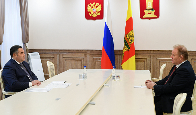 Губернатор Игорь Руденя встретился с новым директором филармонии Владимиром Беловым