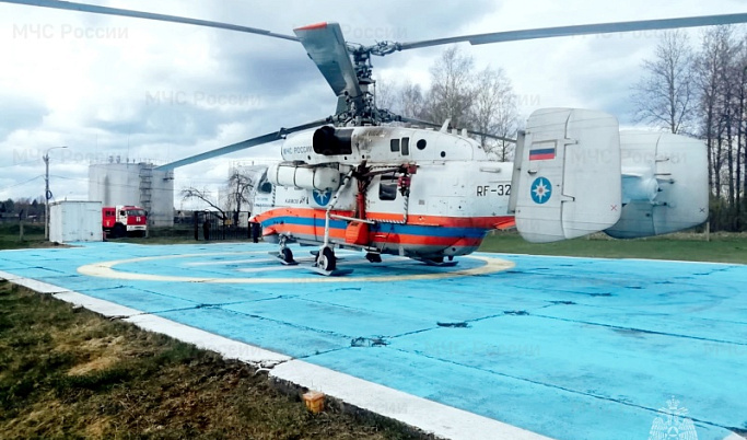 Вертолет санавиации доставил пациента из Андреаполя в Нелидово
